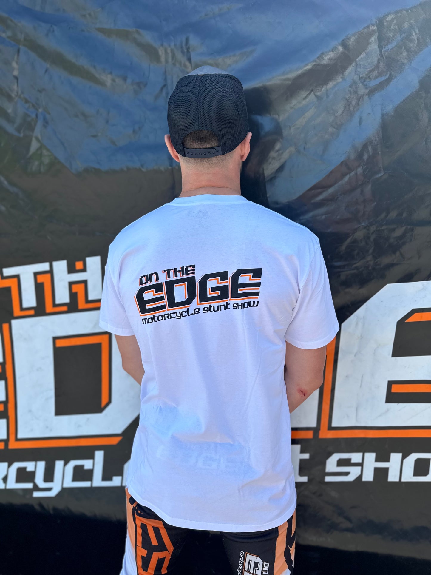 On The Edge Short Sleeve White Tee