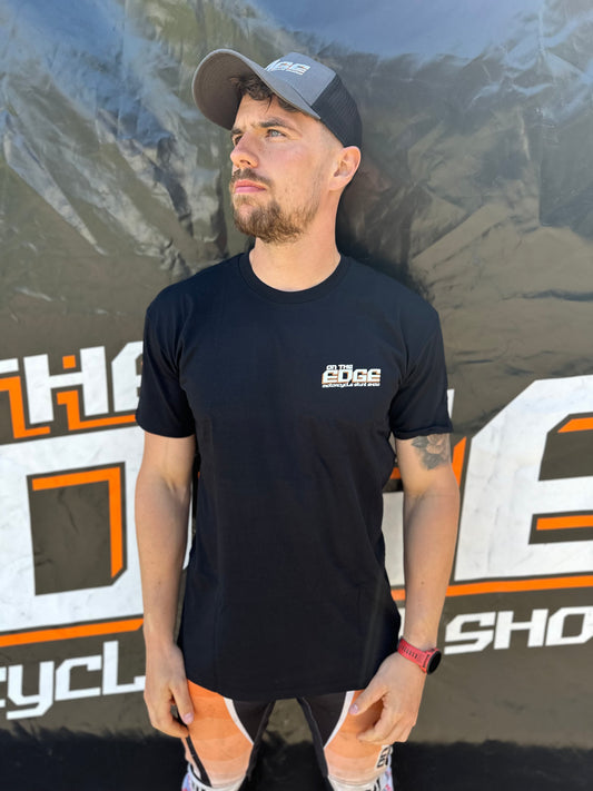 On The Edge Short Sleeve Black Tee