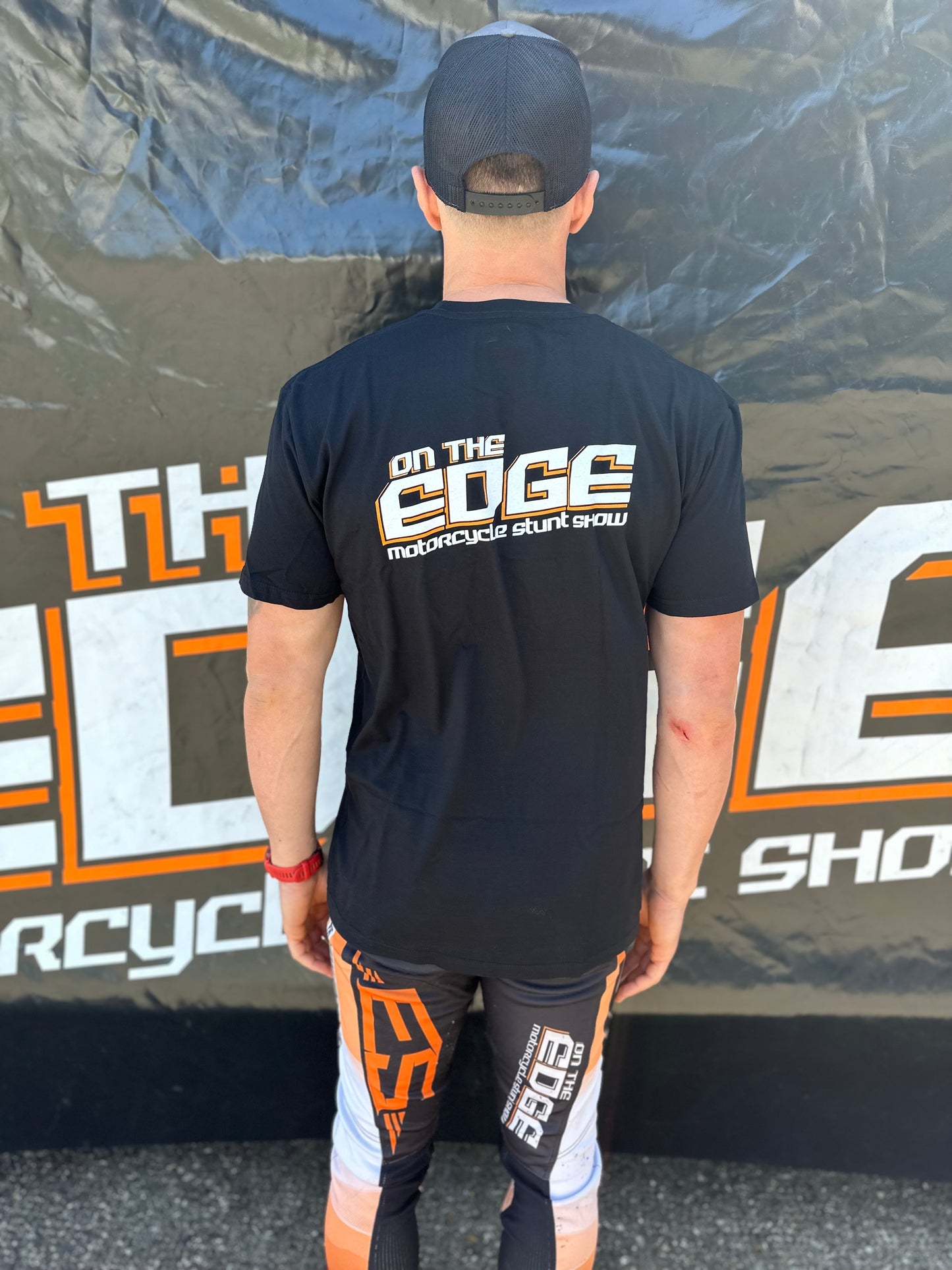 On The Edge Short Sleeve Black Tee